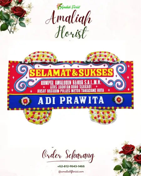 Papan Bunga Ucapan Selamat Walaik
